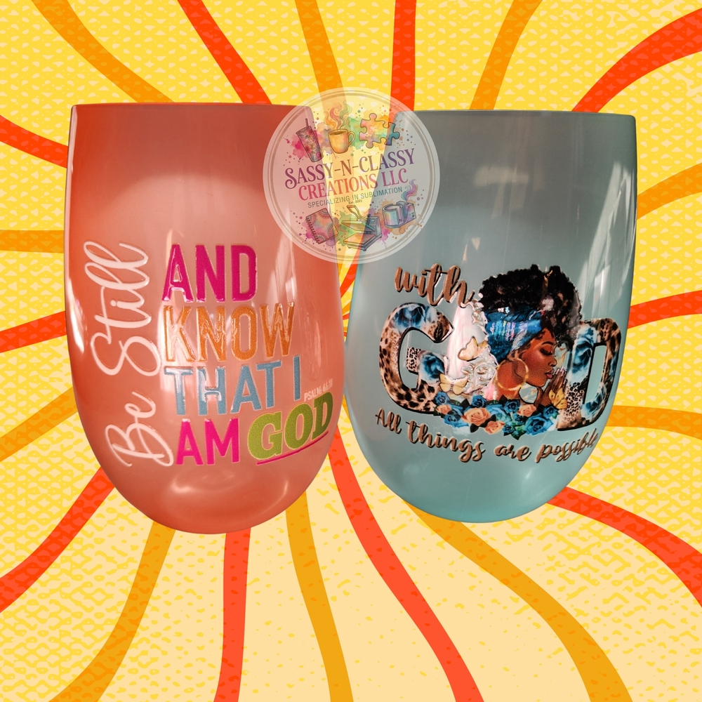 Inspirational Tumblers with Motivational Quotes (Unknown Size)